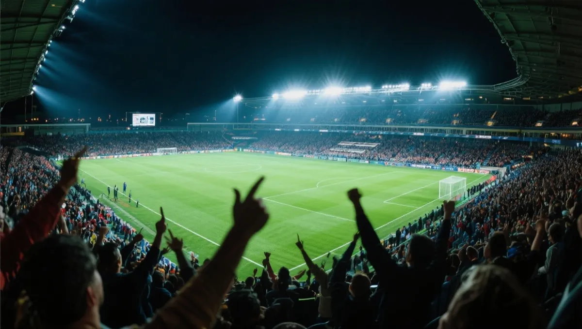 足球赛场与观众